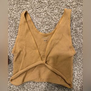 Urban Outfitters Tan twist tank